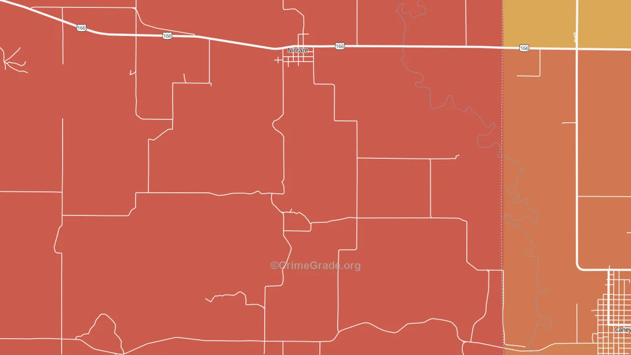 67355, KS Map of Drug-Related Crime Rates