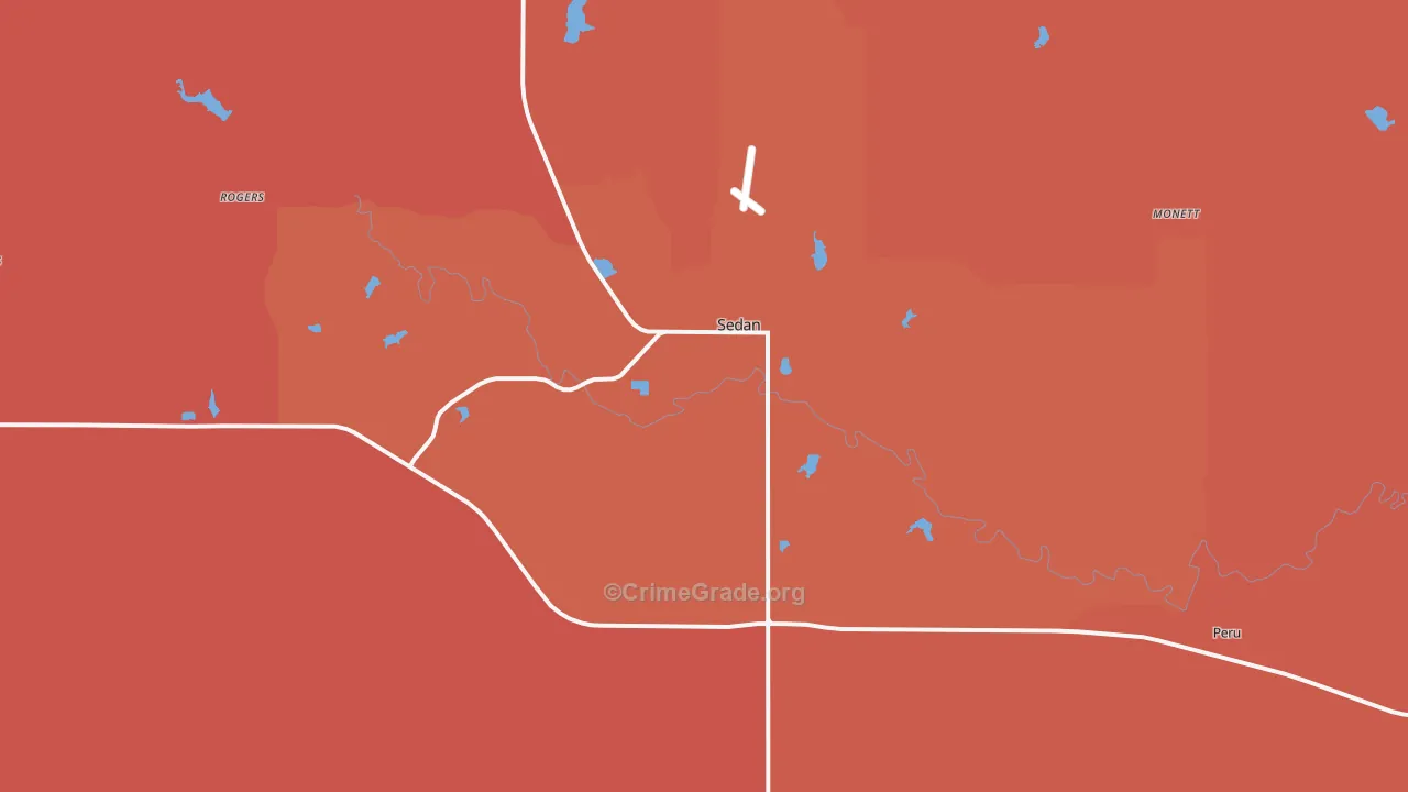 67361, KS Map of Drug-Related Crime Rates