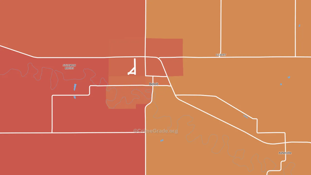 67420, KS Map of Drug-Related Crime Rates