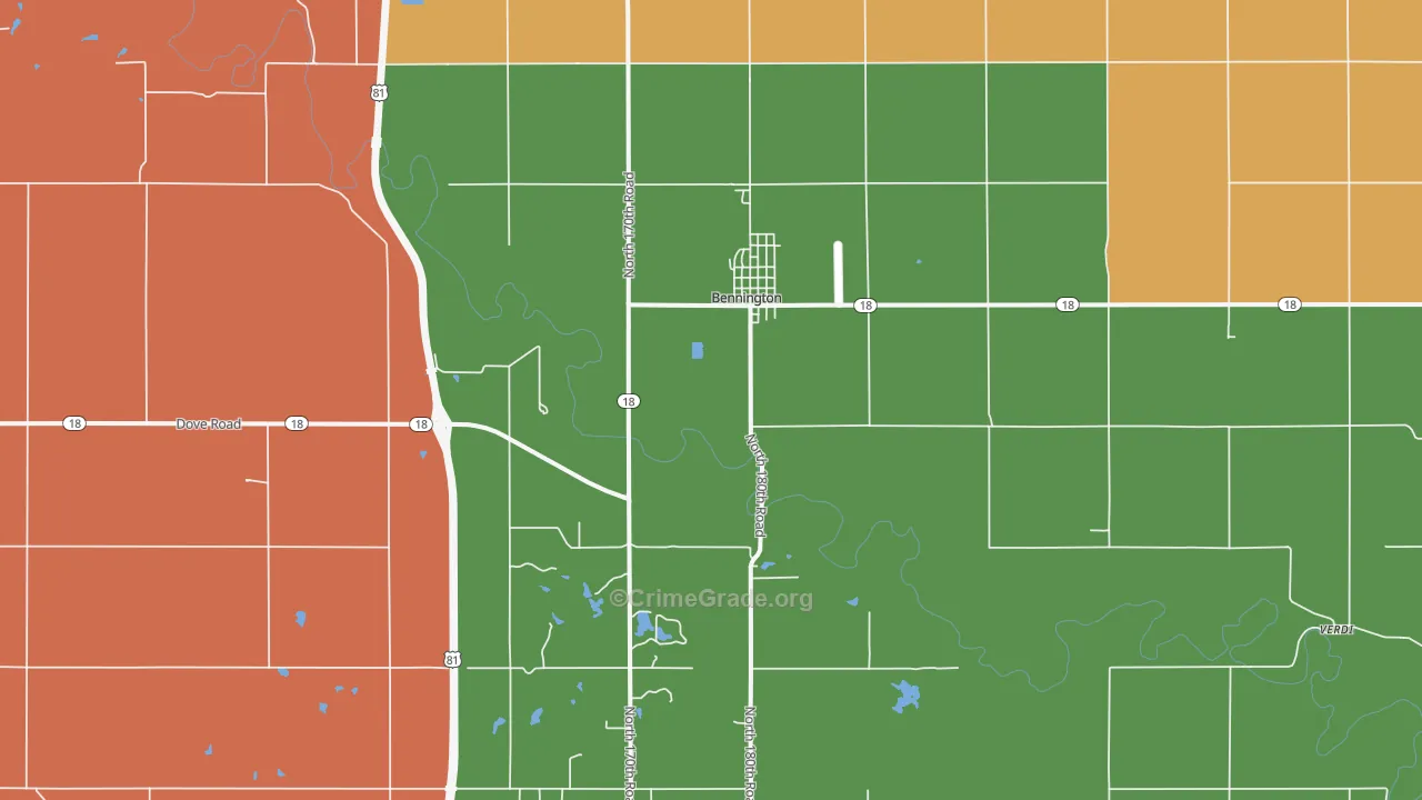 67422, KS Map of Drug-Related Crime Rates