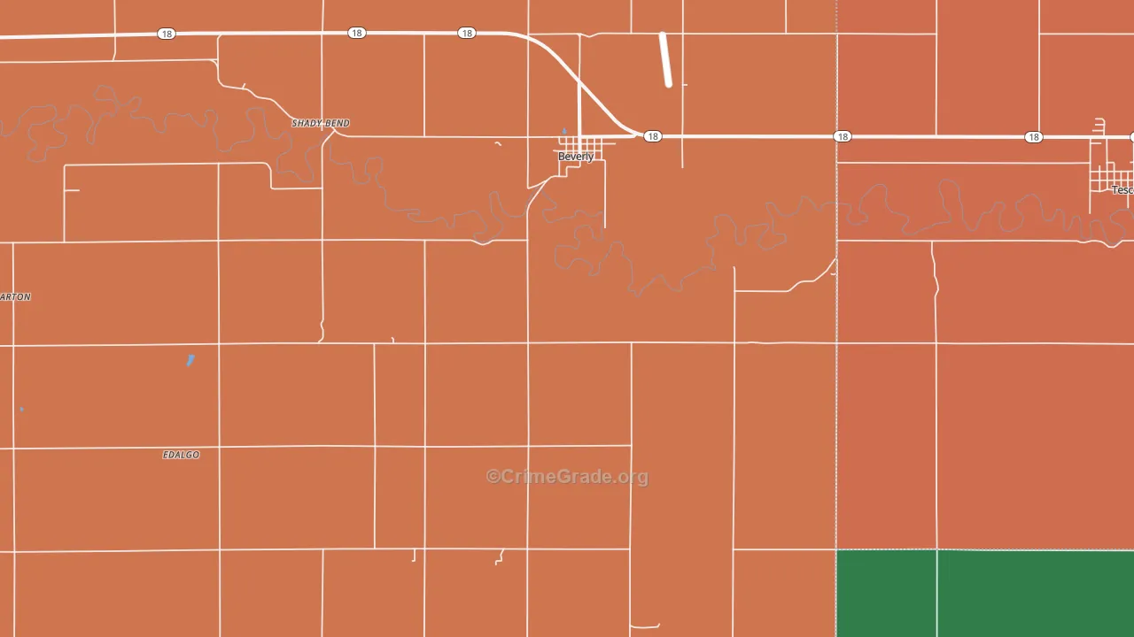 67423, KS Map of Drug-Related Crime Rates