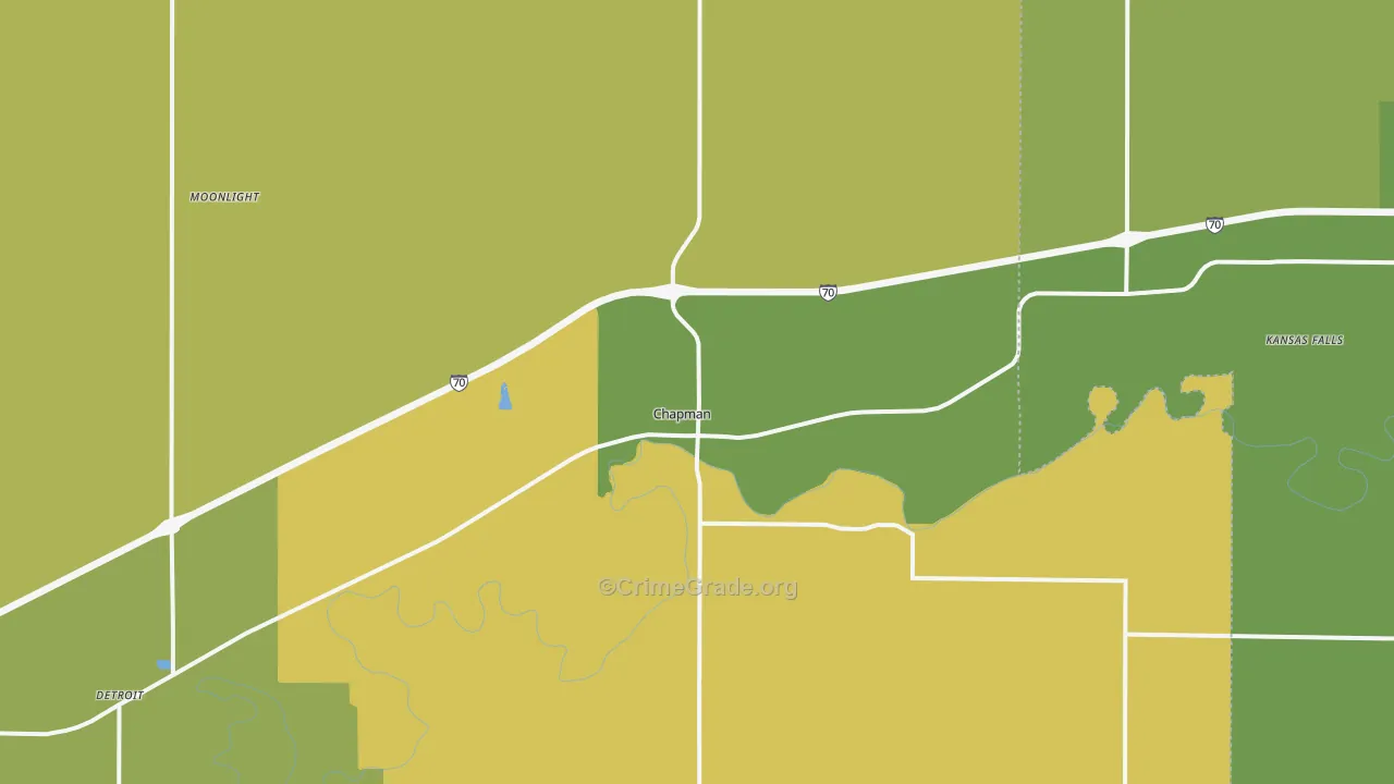 67431, KS Map of Drug-Related Crime Rates