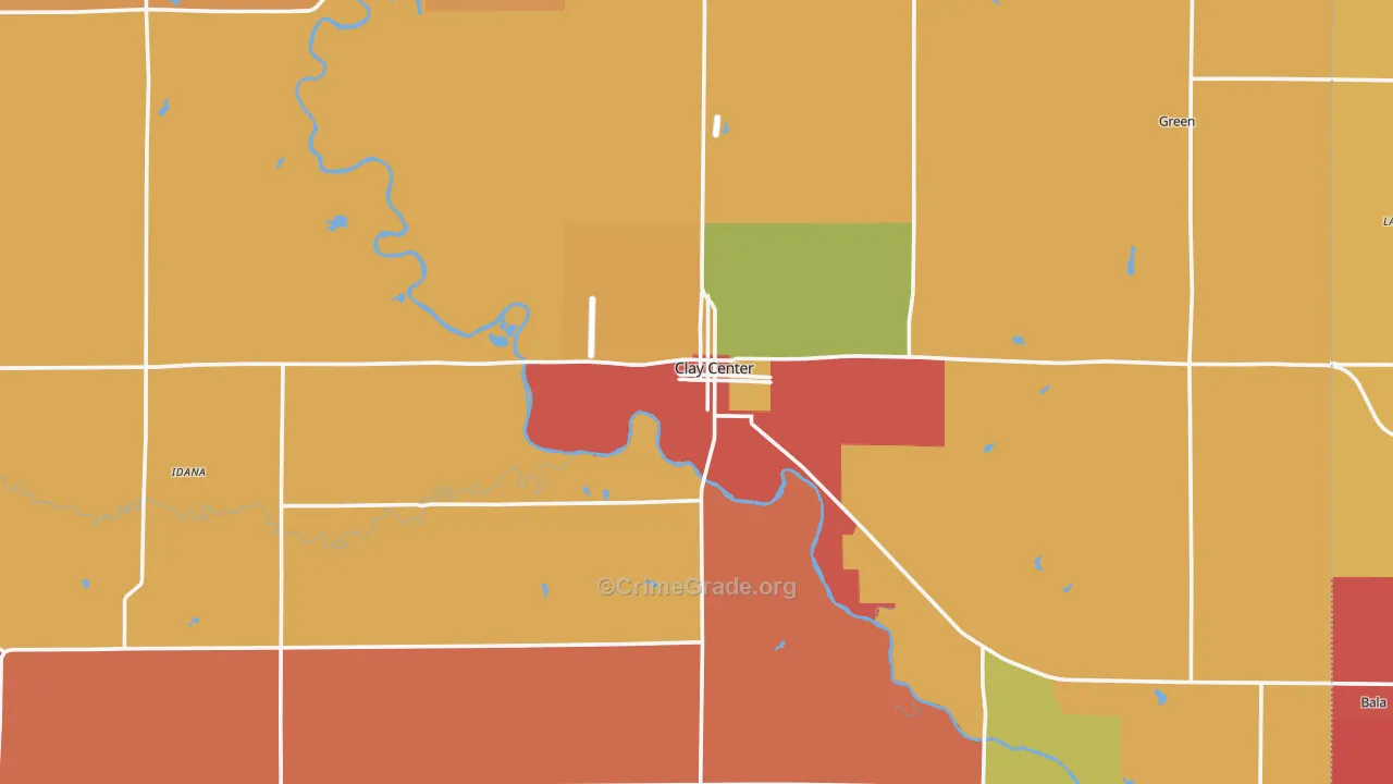 67432, KS Map of Drug-Related Crime Rates