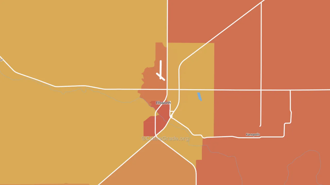 67439, KS Map of Drug-Related Crime Rates