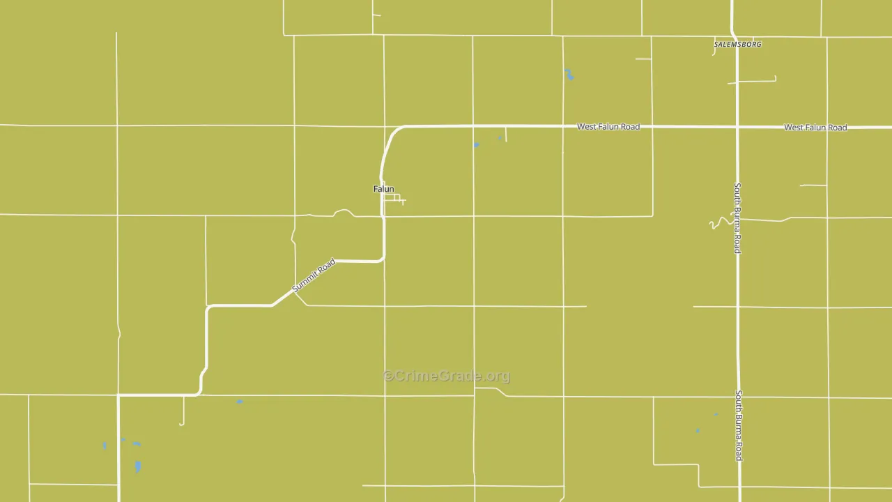 67442, KS Map of Drug-Related Crime Rates