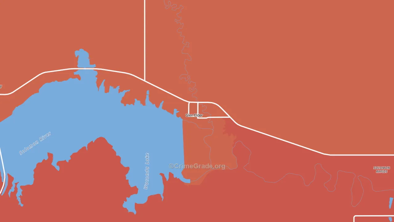 67446, KS Map of Drug-Related Crime Rates