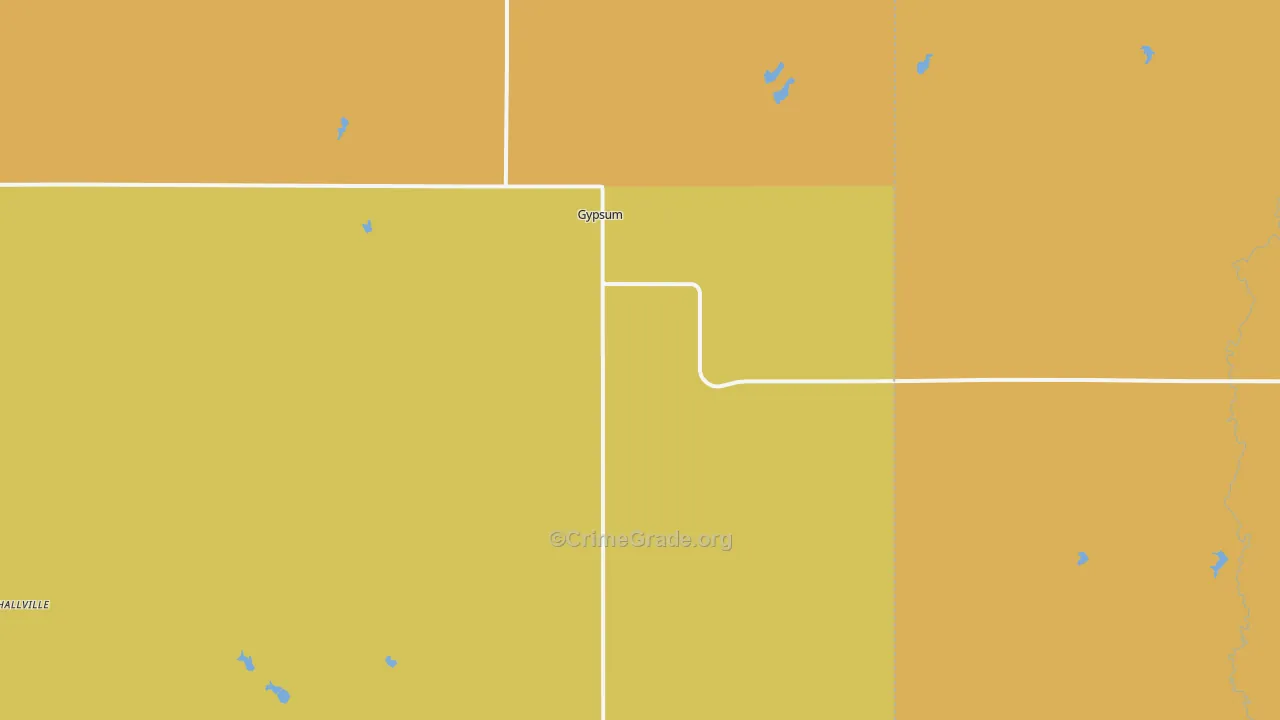 67448, KS Map of Drug-Related Crime Rates