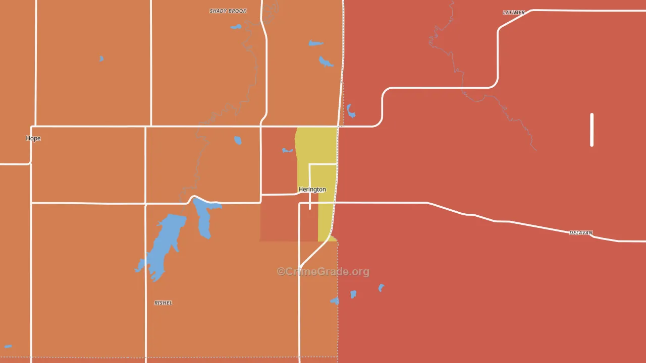 67449, KS Map of Drug-Related Crime Rates