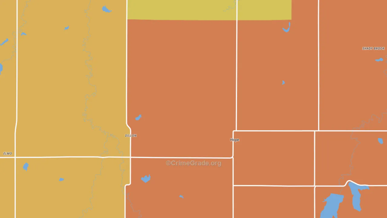 67451, KS Map of Drug-Related Crime Rates