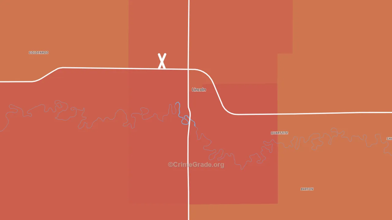 67455, KS Map of Drug-Related Crime Rates