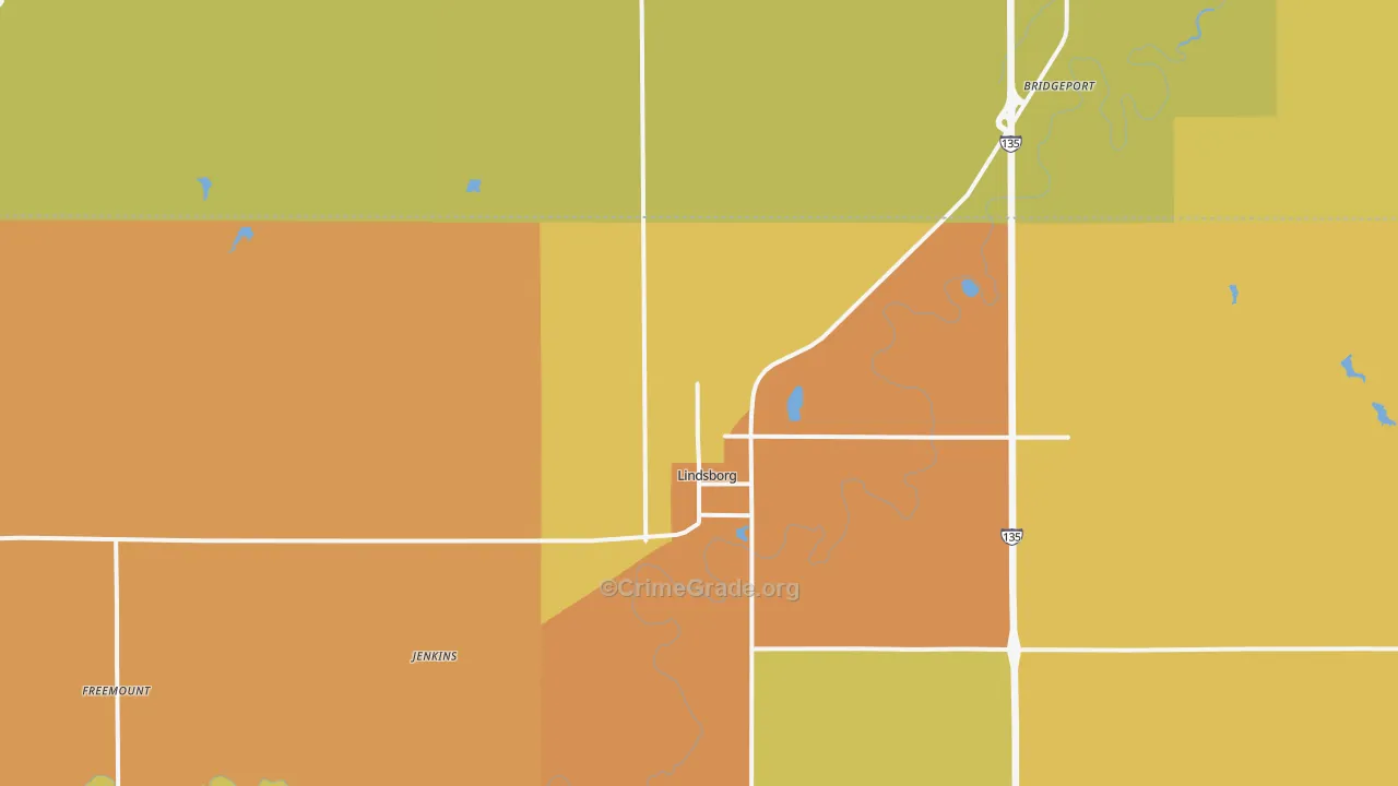 67456, KS Map of Drug-Related Crime Rates