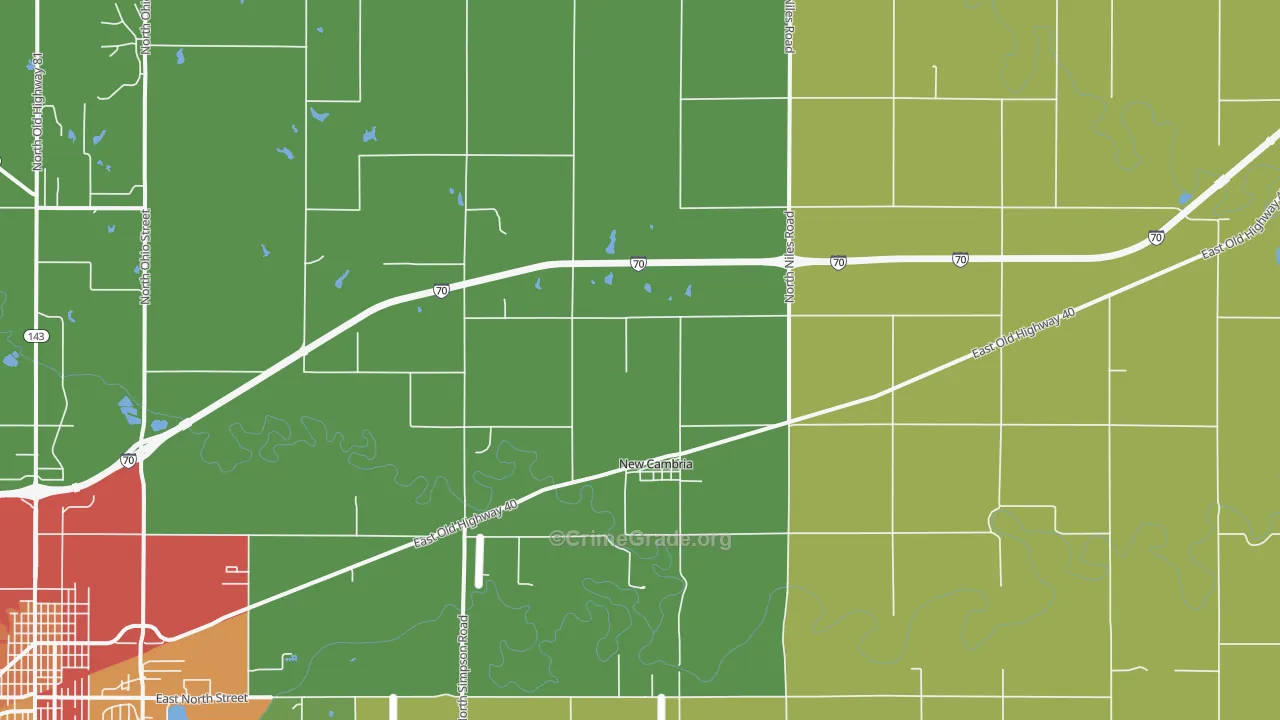 67470, KS Map of Drug-Related Crime Rates