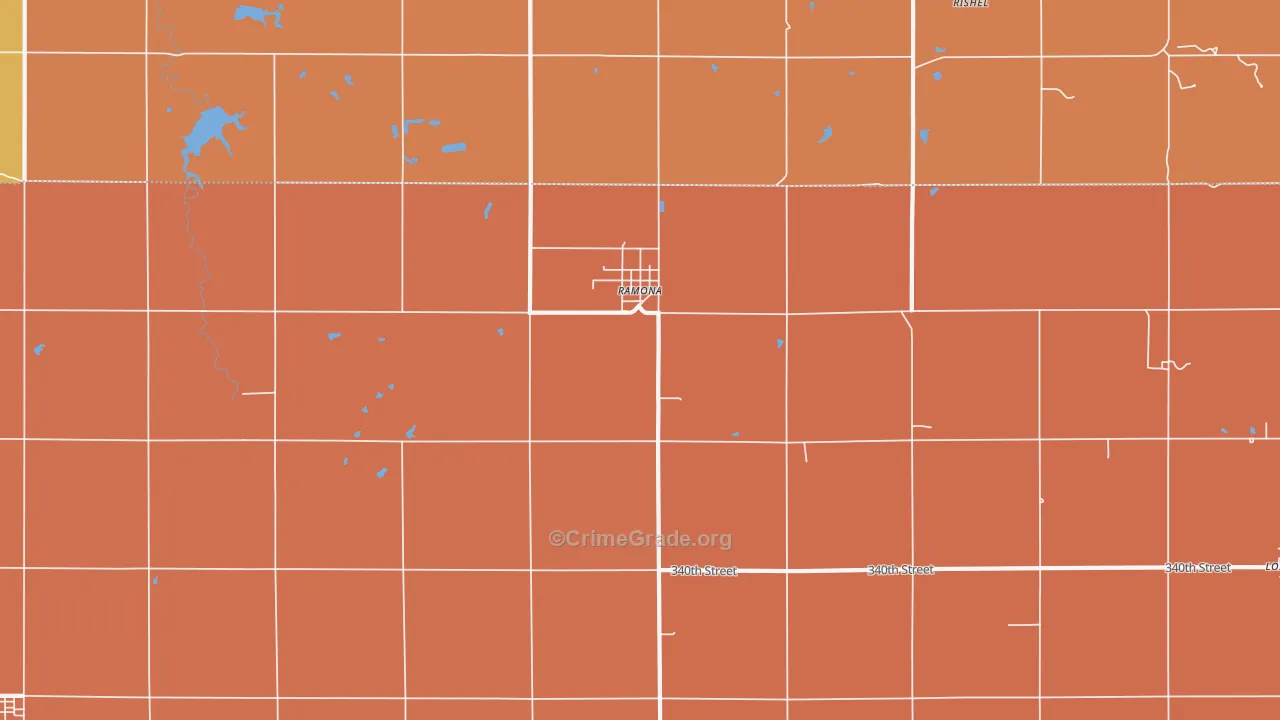 67475, KS Map of Drug-Related Crime Rates