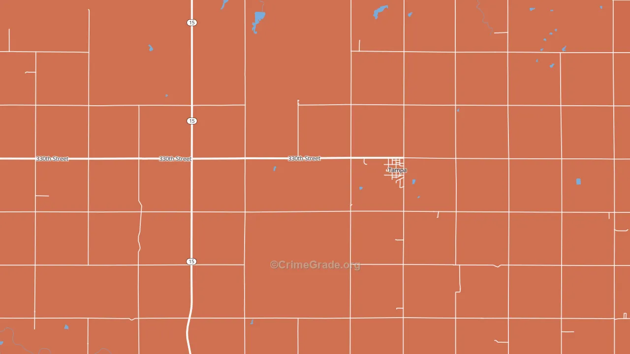 67483, KS Map of Drug-Related Crime Rates