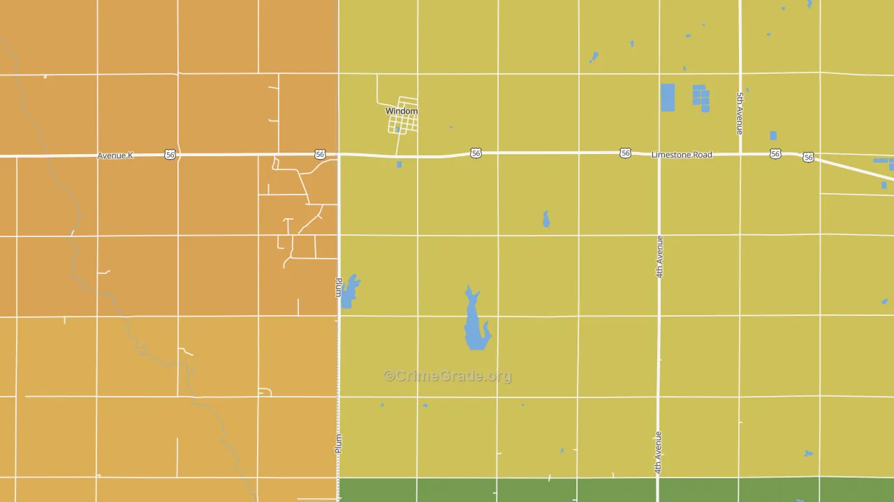 67491, KS Map of Drug-Related Crime Rates