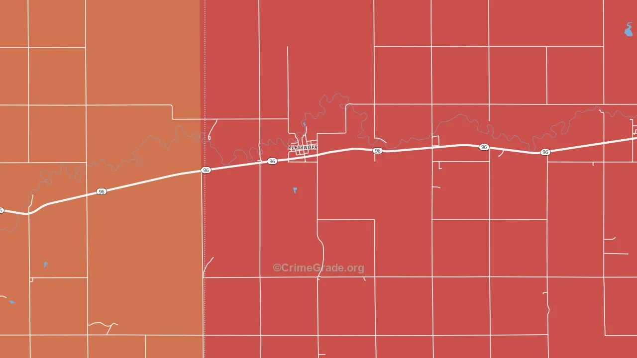 67513, KS Map of Drug-Related Crime Rates