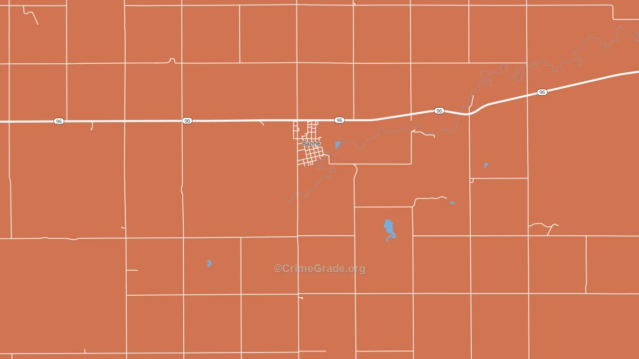 67516, KS Map of Drug-Related Crime Rates