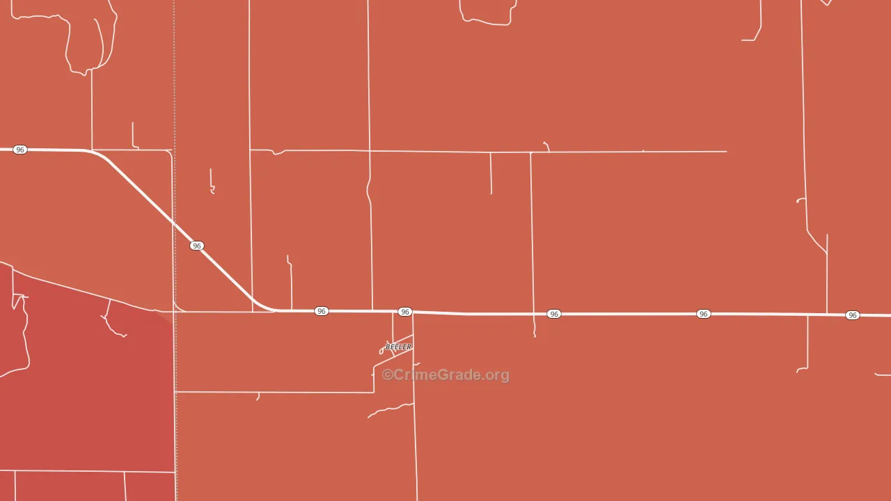 67518, KS Map of Drug-Related Crime Rates