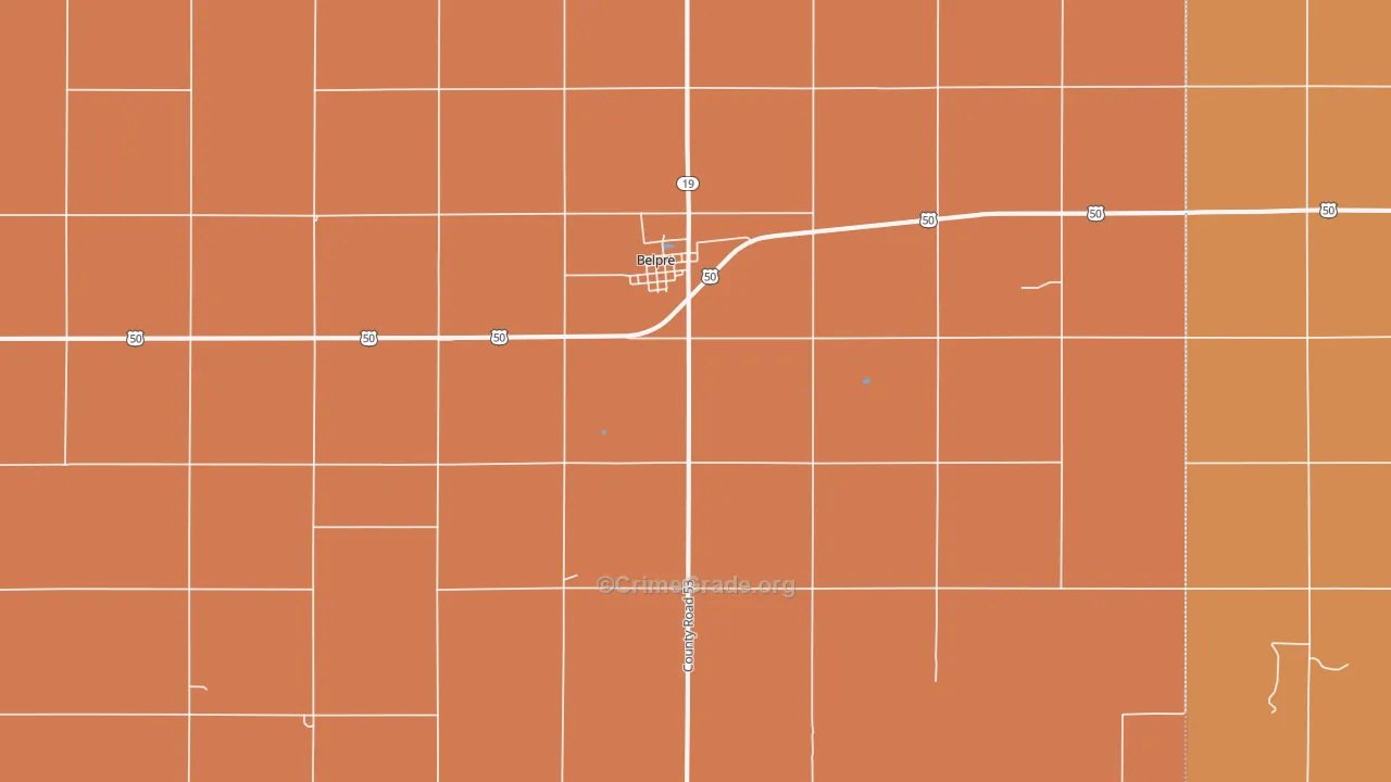 67519, KS Map of Drug-Related Crime Rates