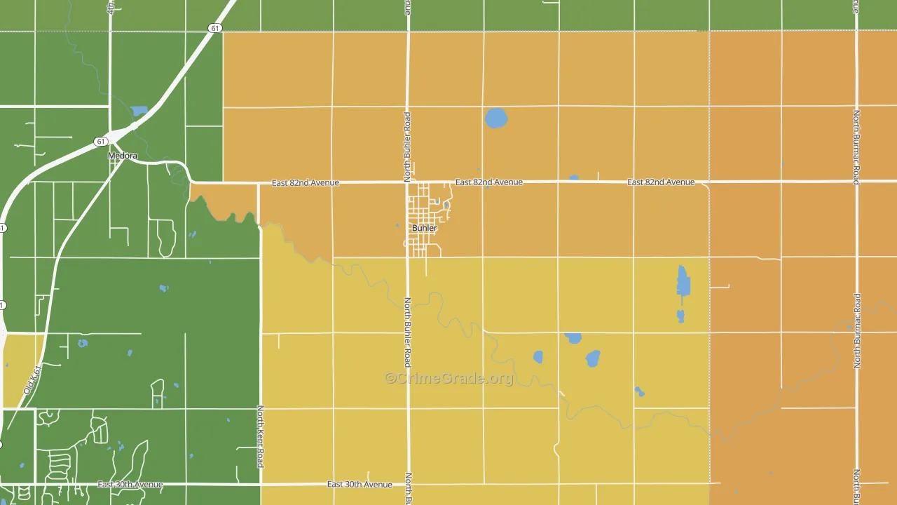 67522, KS Map of Drug-Related Crime Rates