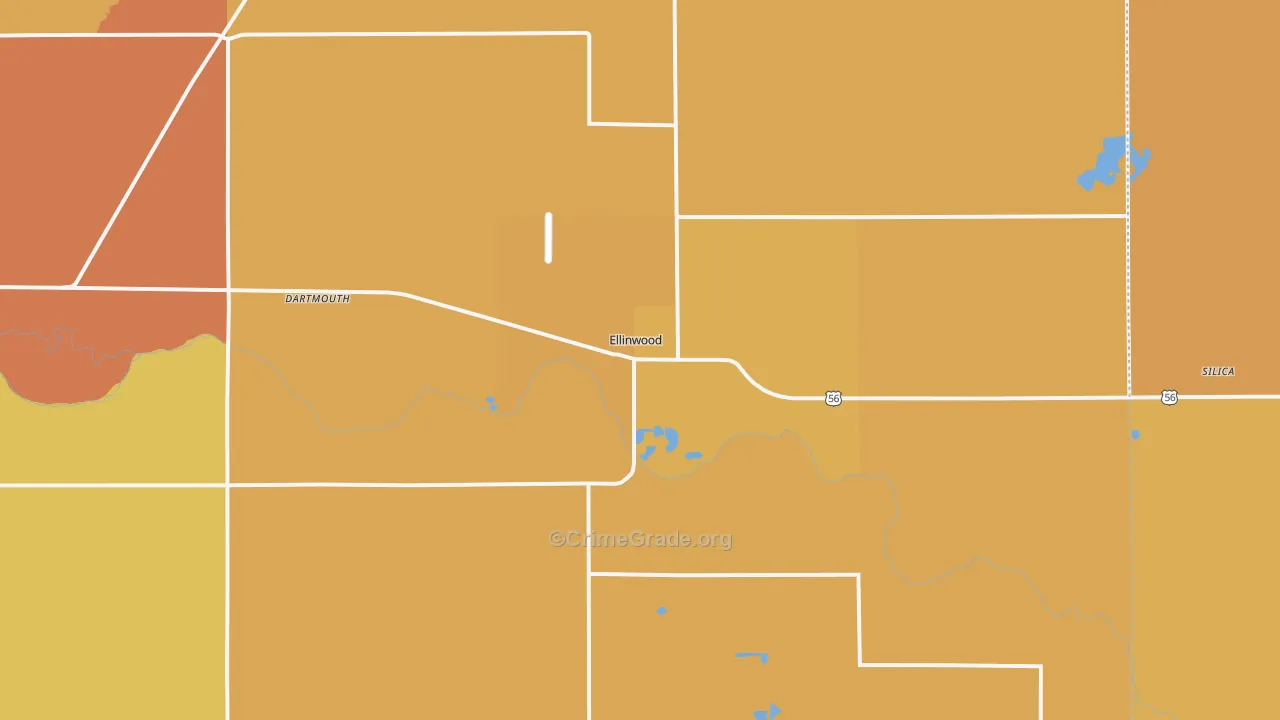 67526, KS Map of Drug-Related Crime Rates