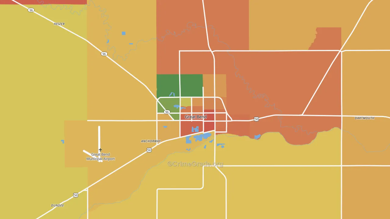 67530, KS Map of Drug-Related Crime Rates