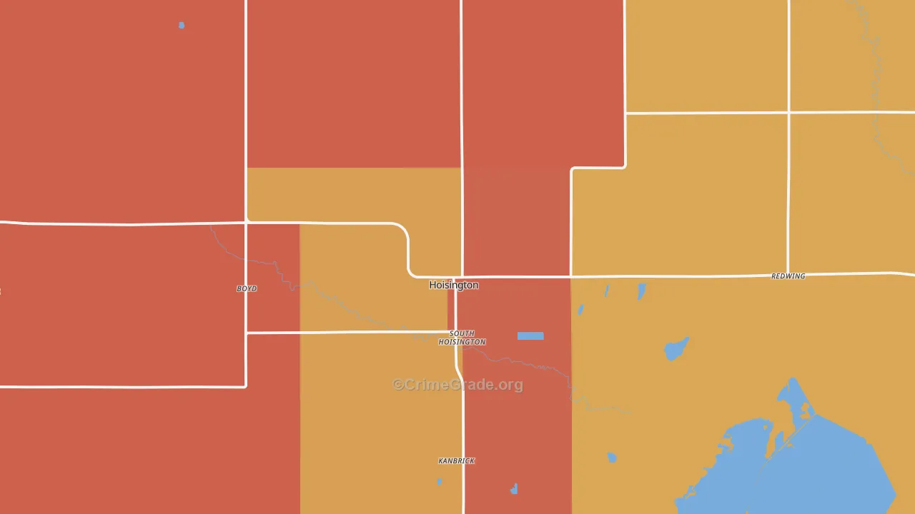 67544, KS Map of Drug-Related Crime Rates