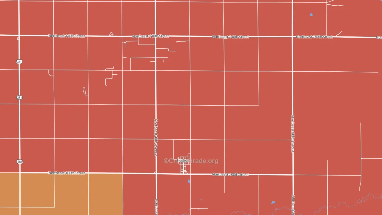 67545, KS Map of Drug-Related Crime Rates