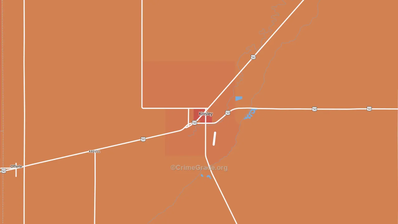 67547, KS Map of Drug-Related Crime Rates