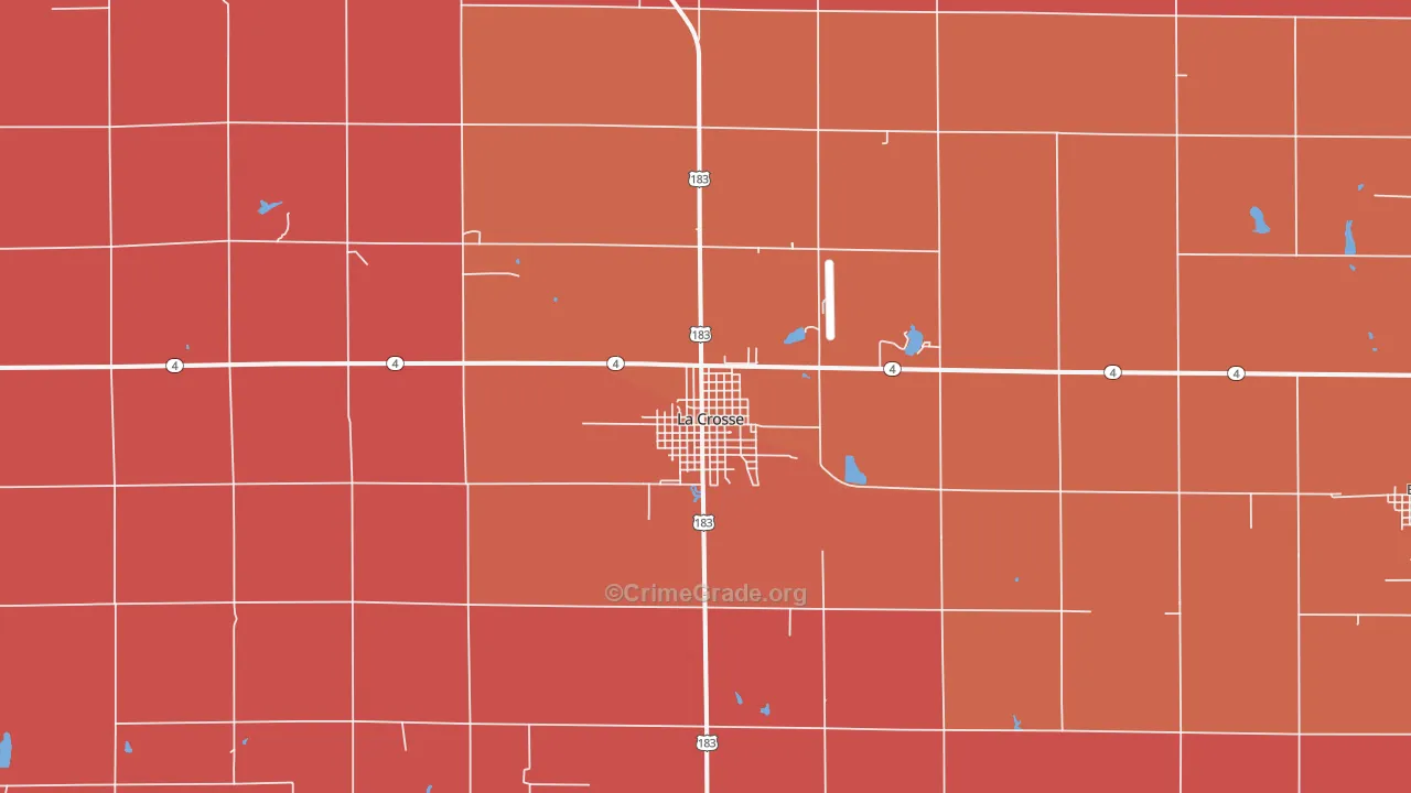 67548, KS Map of Drug-Related Crime Rates