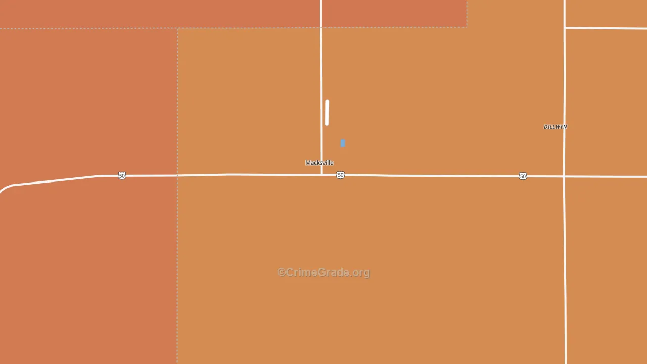 67557, KS Map of Drug-Related Crime Rates