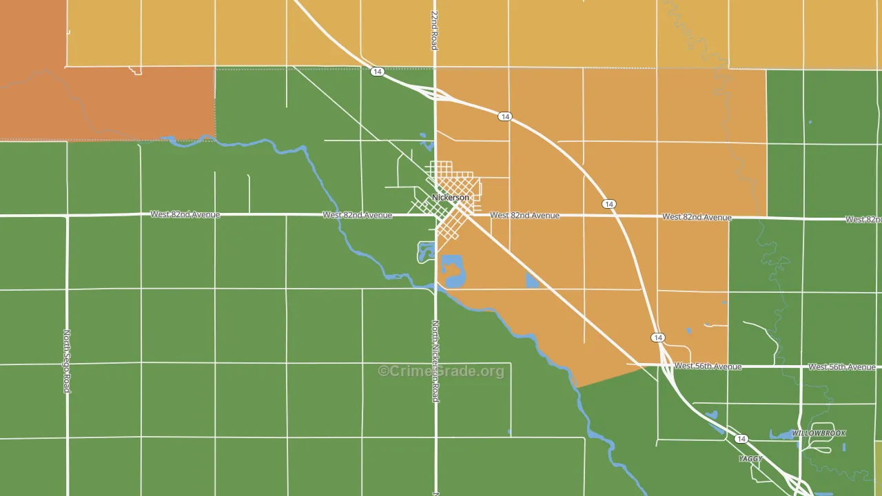 67561, KS Map of Drug-Related Crime Rates