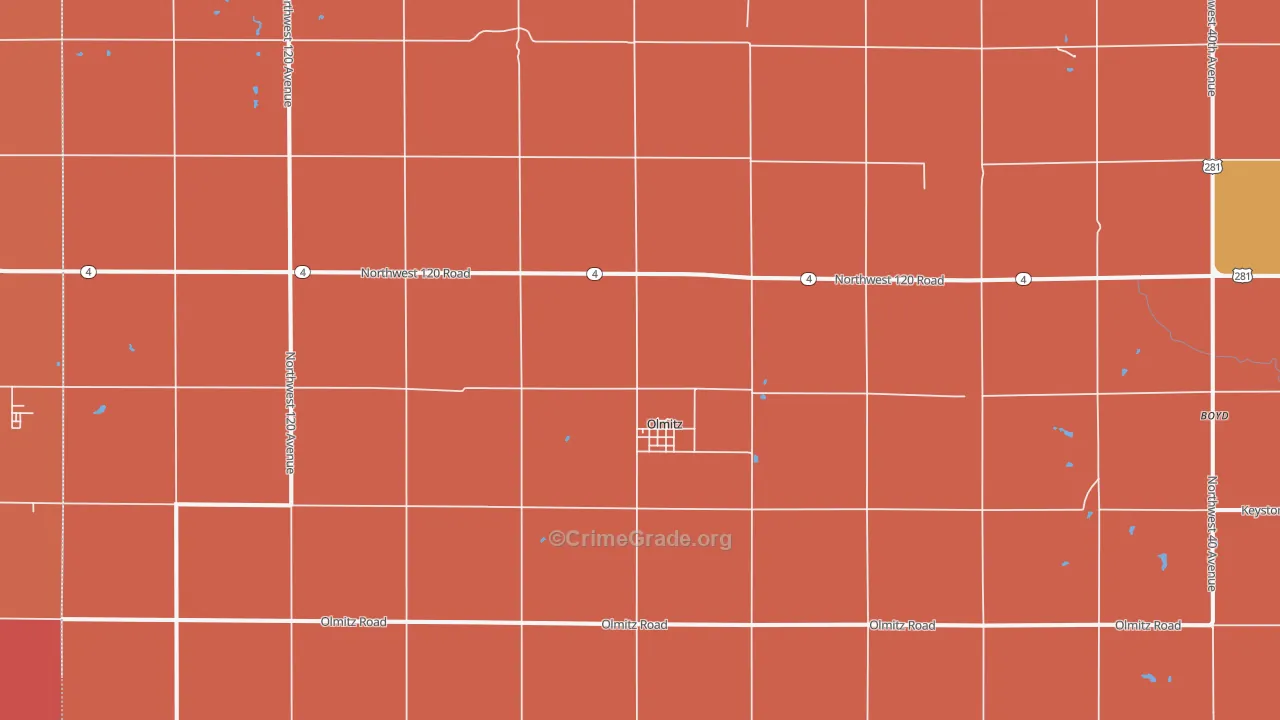 67564, KS Map of Drug-Related Crime Rates