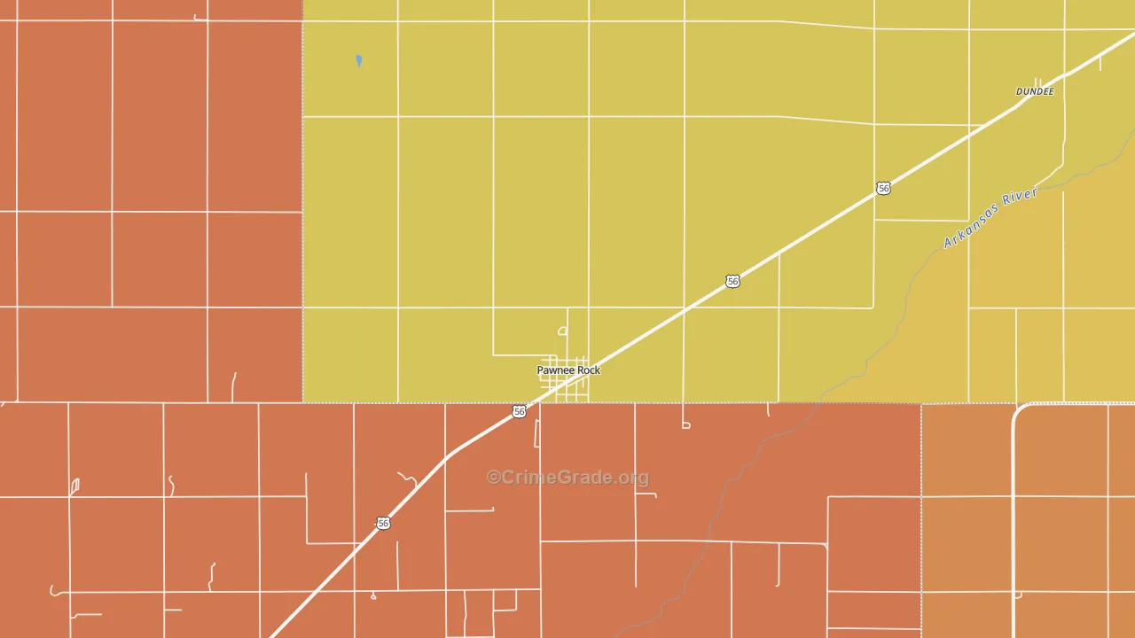 67567, KS Map of Drug-Related Crime Rates