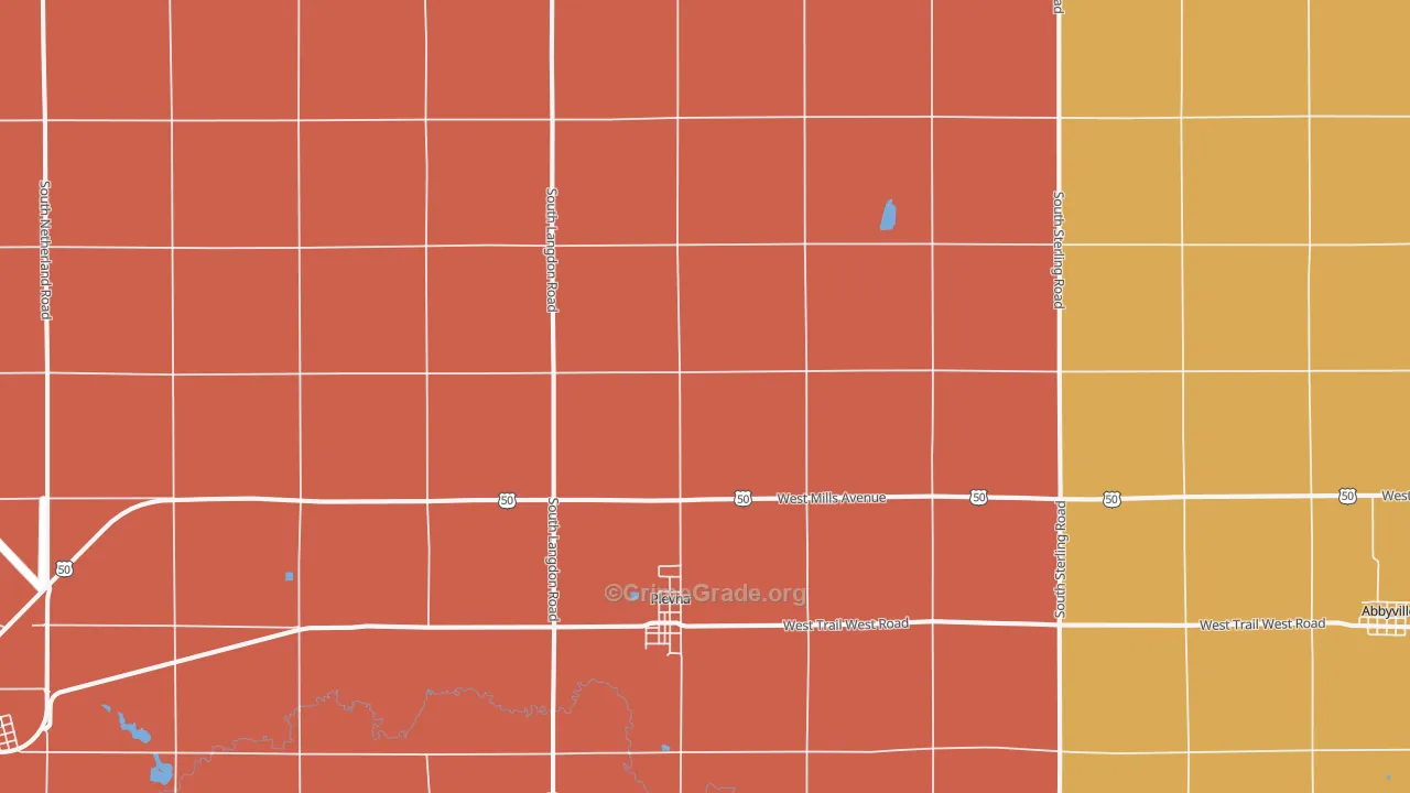 67568, KS Map of Drug-Related Crime Rates