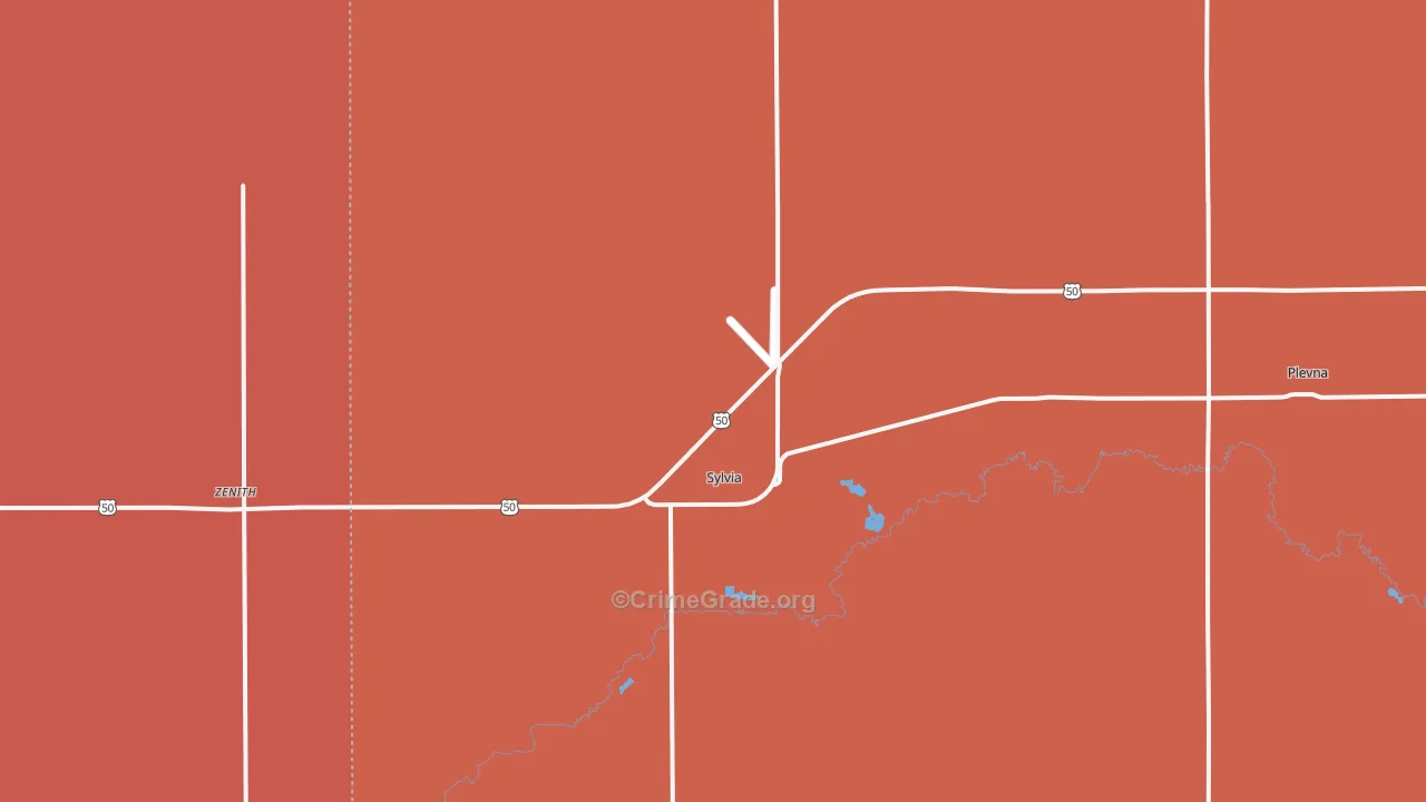 67581, KS Map of Drug-Related Crime Rates