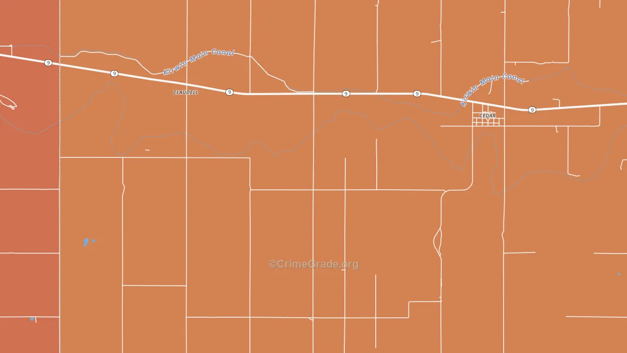 67628, KS Map of Drug-Related Crime Rates
