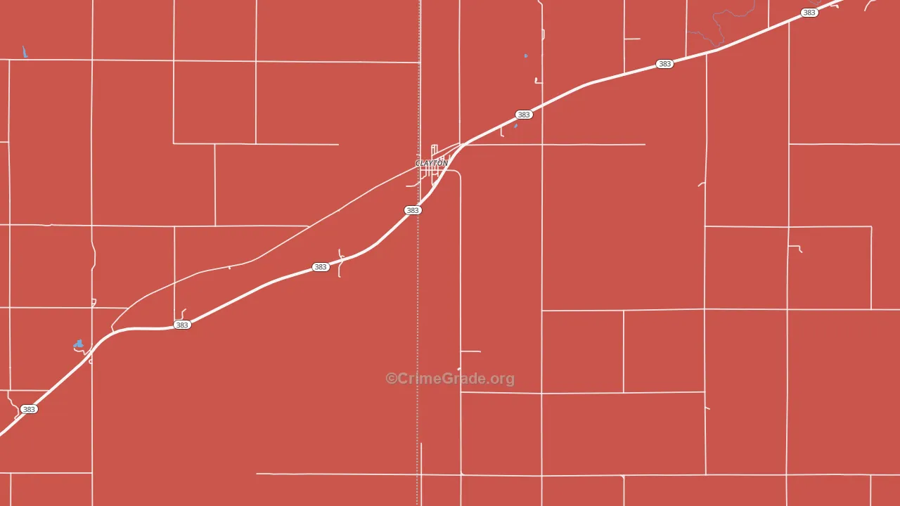 67629, KS Map of Drug-Related Crime Rates