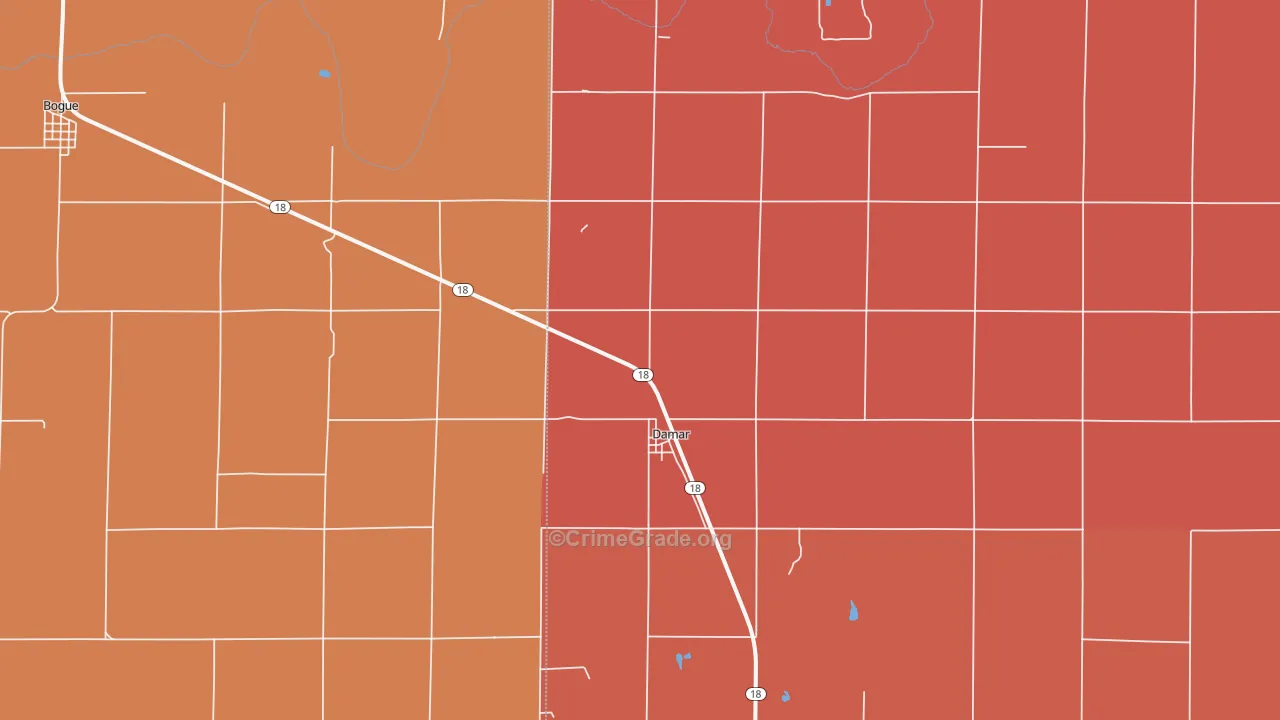 67632, KS Map of Drug-Related Crime Rates