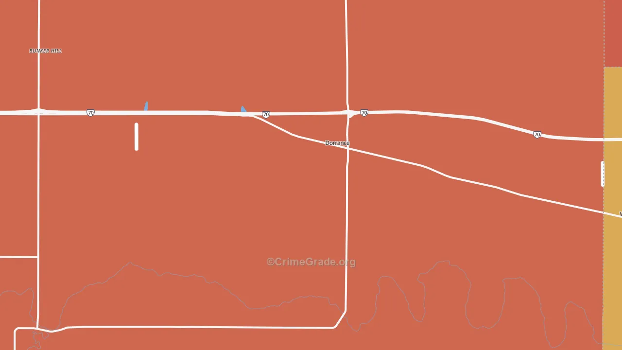 67634, KS Map of Drug-Related Crime Rates