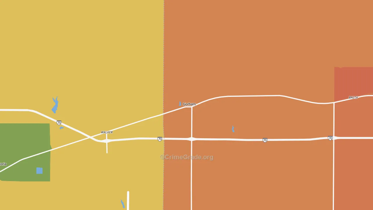 67640, KS Map of Drug-Related Crime Rates
