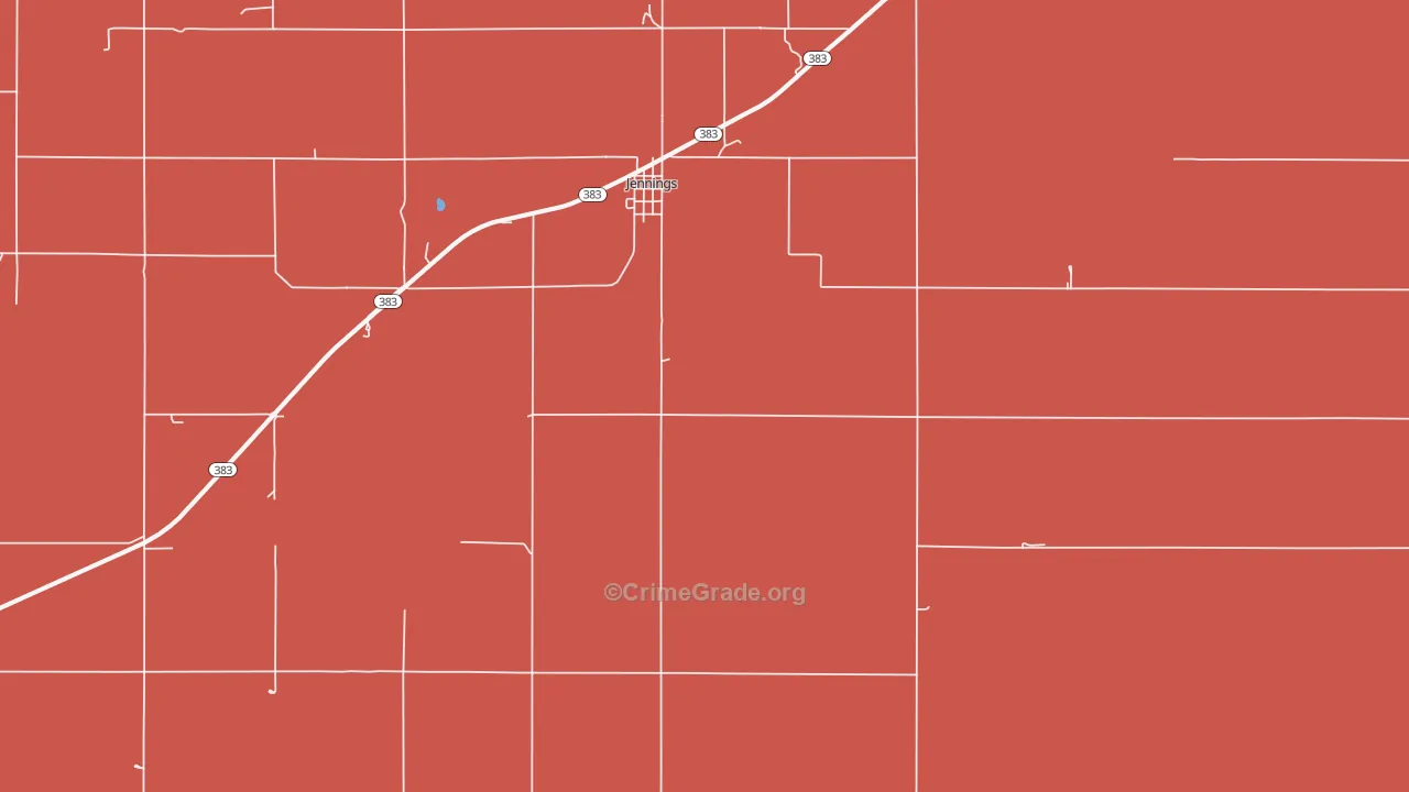 67643, KS Map of Drug-Related Crime Rates
