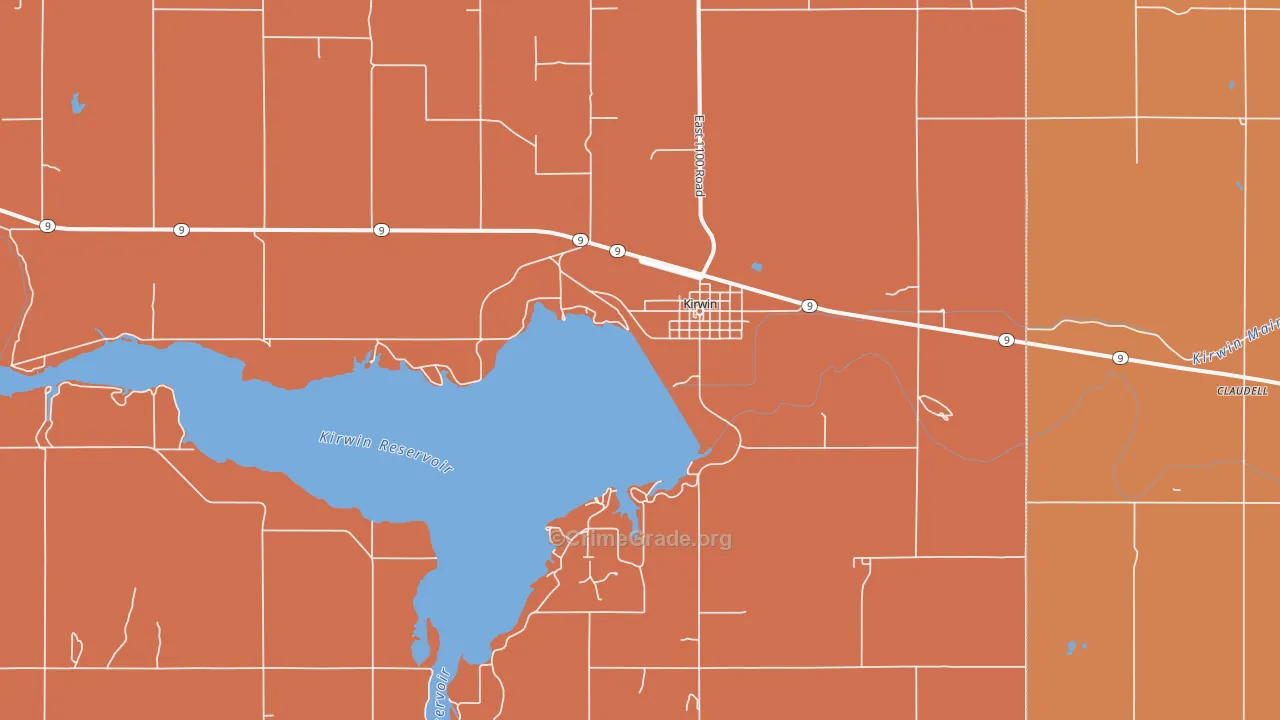 67644, KS Map of Drug-Related Crime Rates
