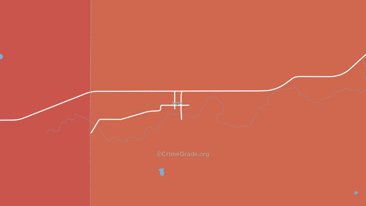 67646, KS Map of Drug-Related Crime Rates
