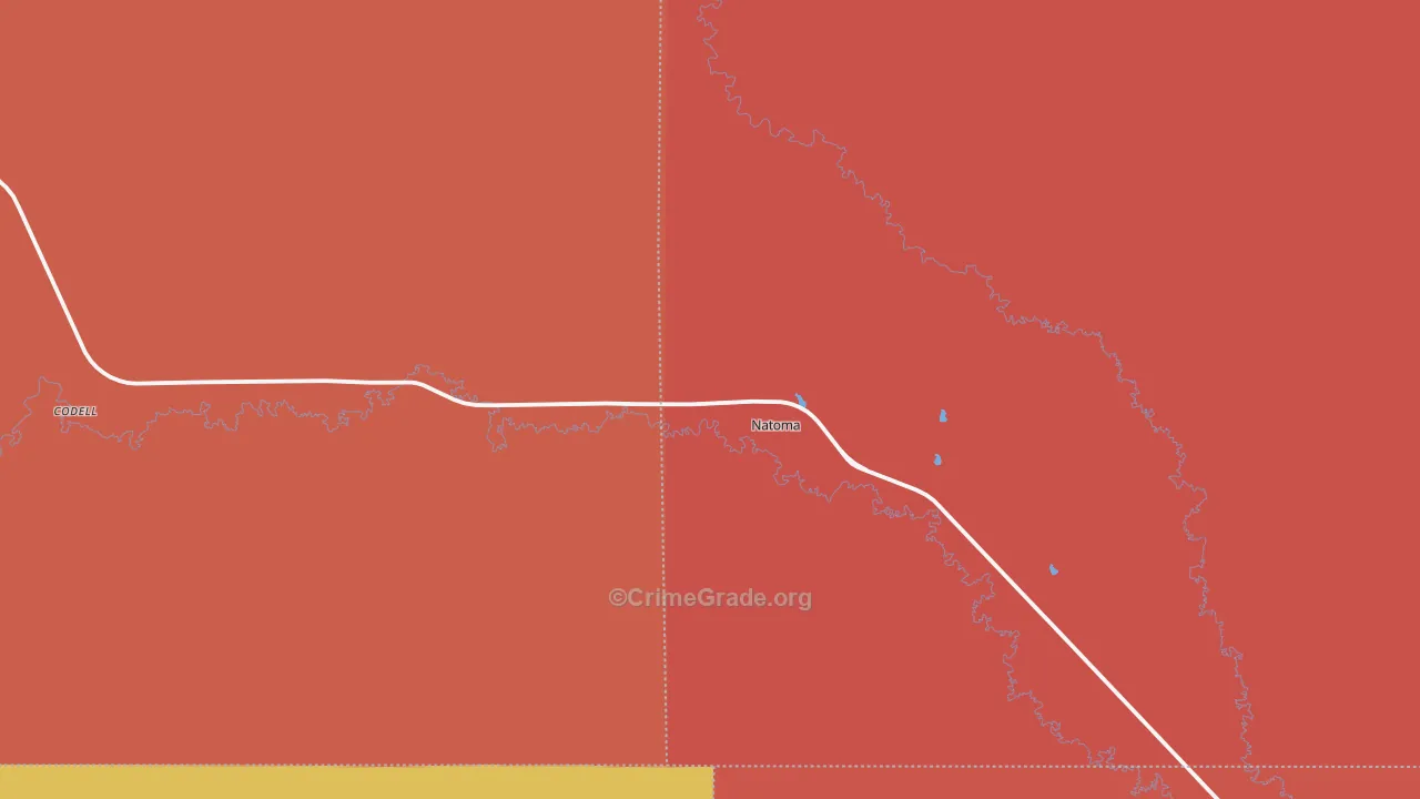 67651, KS Map of Drug-Related Crime Rates