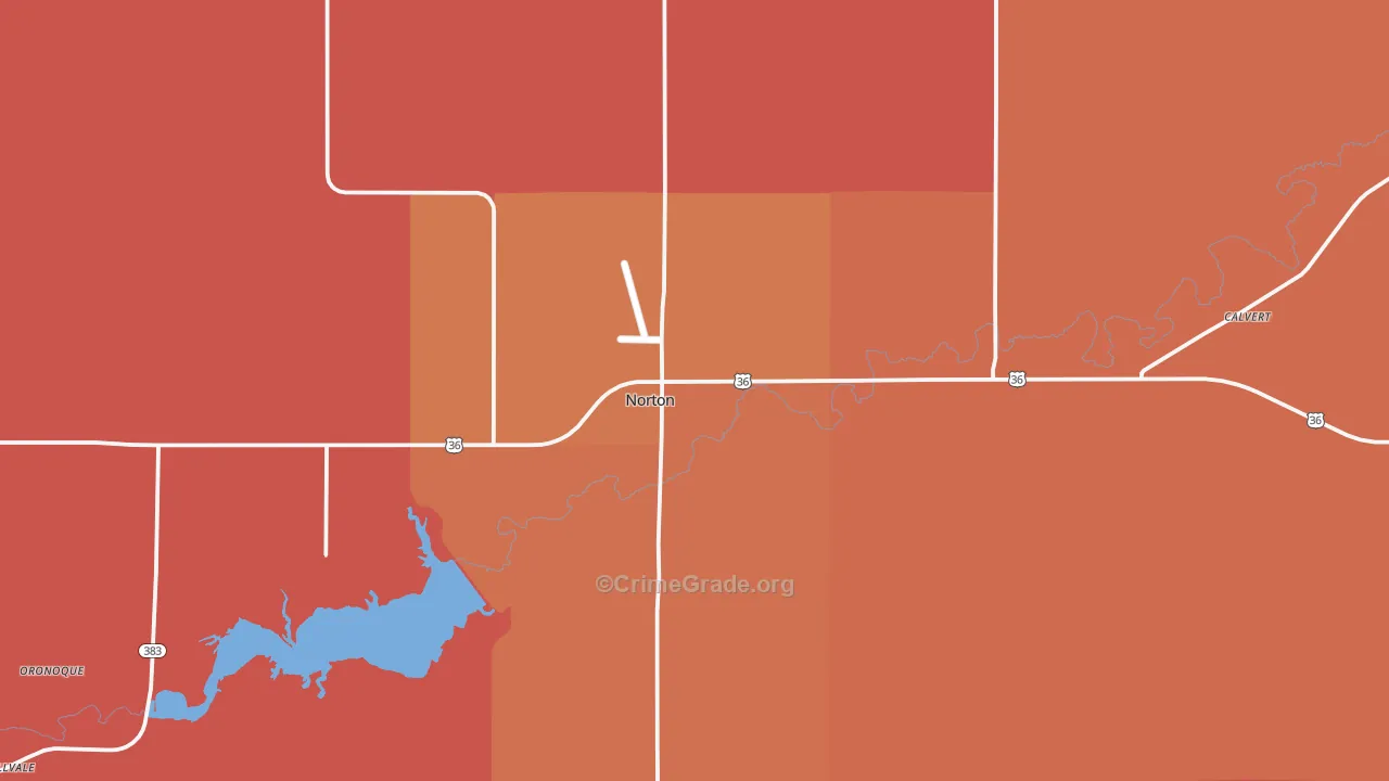 67654, KS Map of Drug-Related Crime Rates
