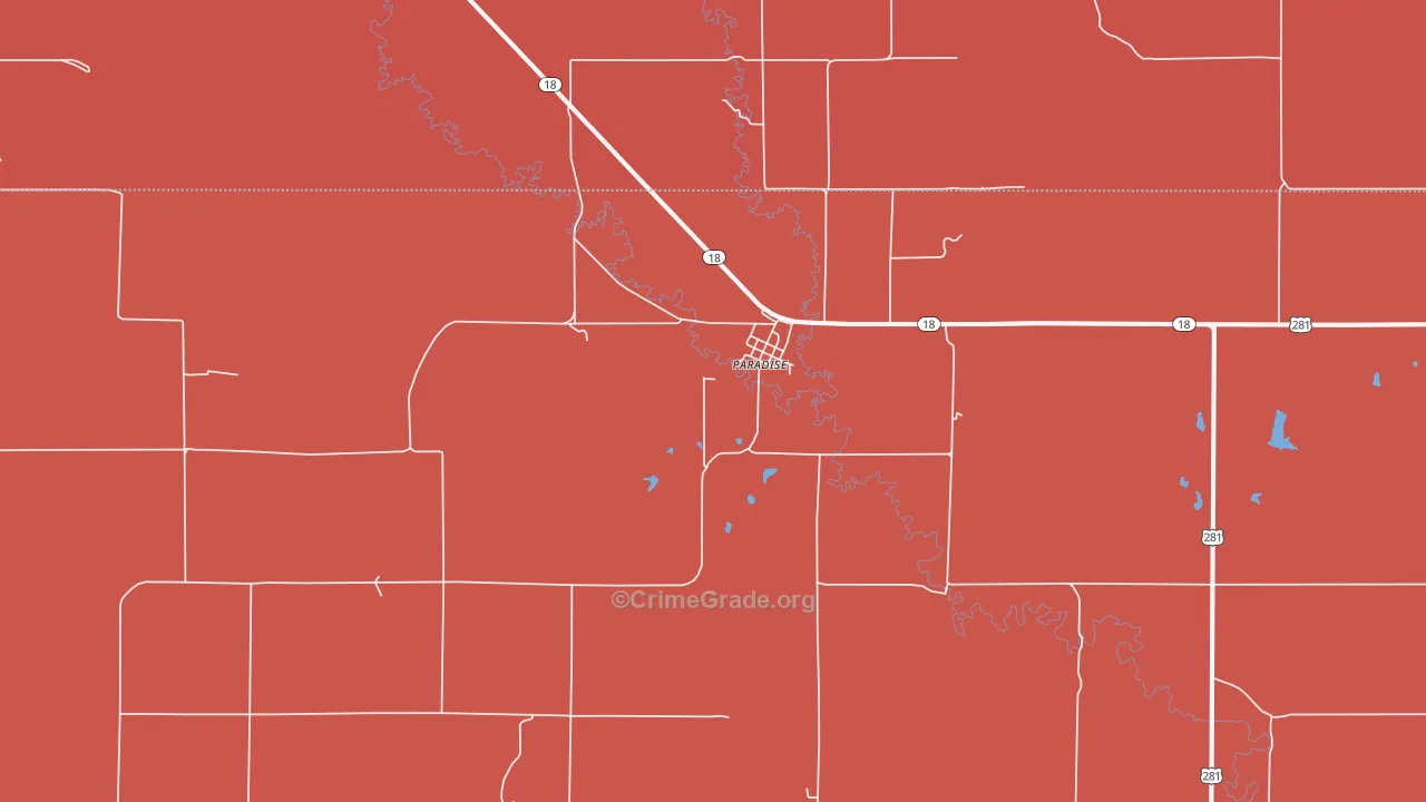 67658, KS Map of Drug-Related Crime Rates