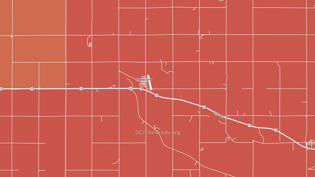 67664, KS Map of Drug-Related Crime Rates