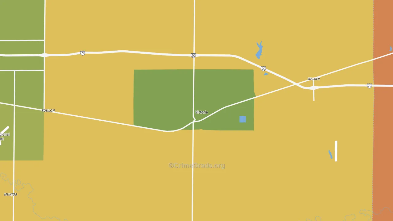67671, KS Map of Drug-Related Crime Rates