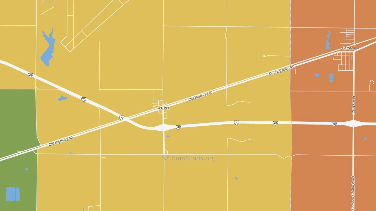 67674, KS Map of Drug-Related Crime Rates